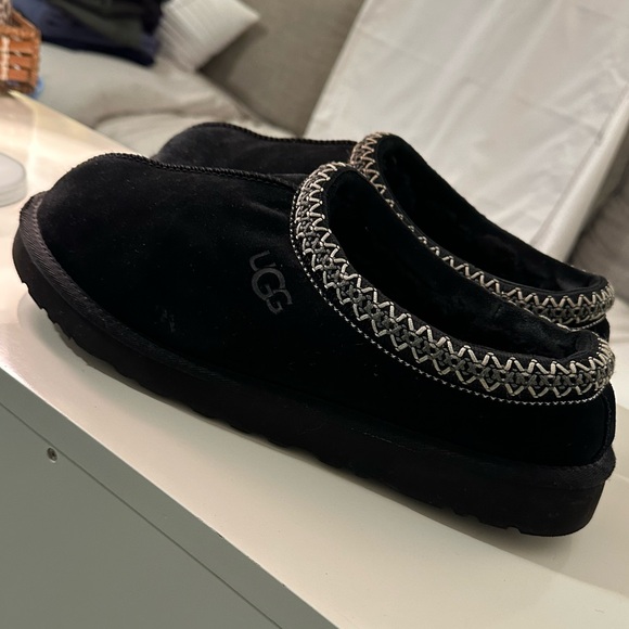 UGG shoes mens 12 Ugg tasmin tas slippers scuffs black size 12 slip on - Picture 10 of 13
